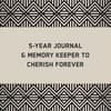 image Charcoal Canvas One Line a Day Memory Book Second Alternate Image
