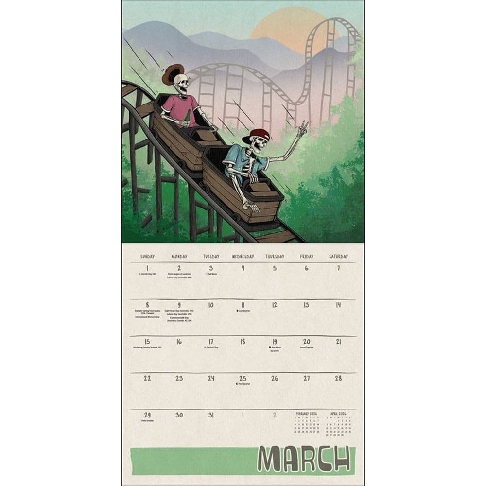 Death Takes a Holiday 2026 Wall Calendar Second Alternate Image