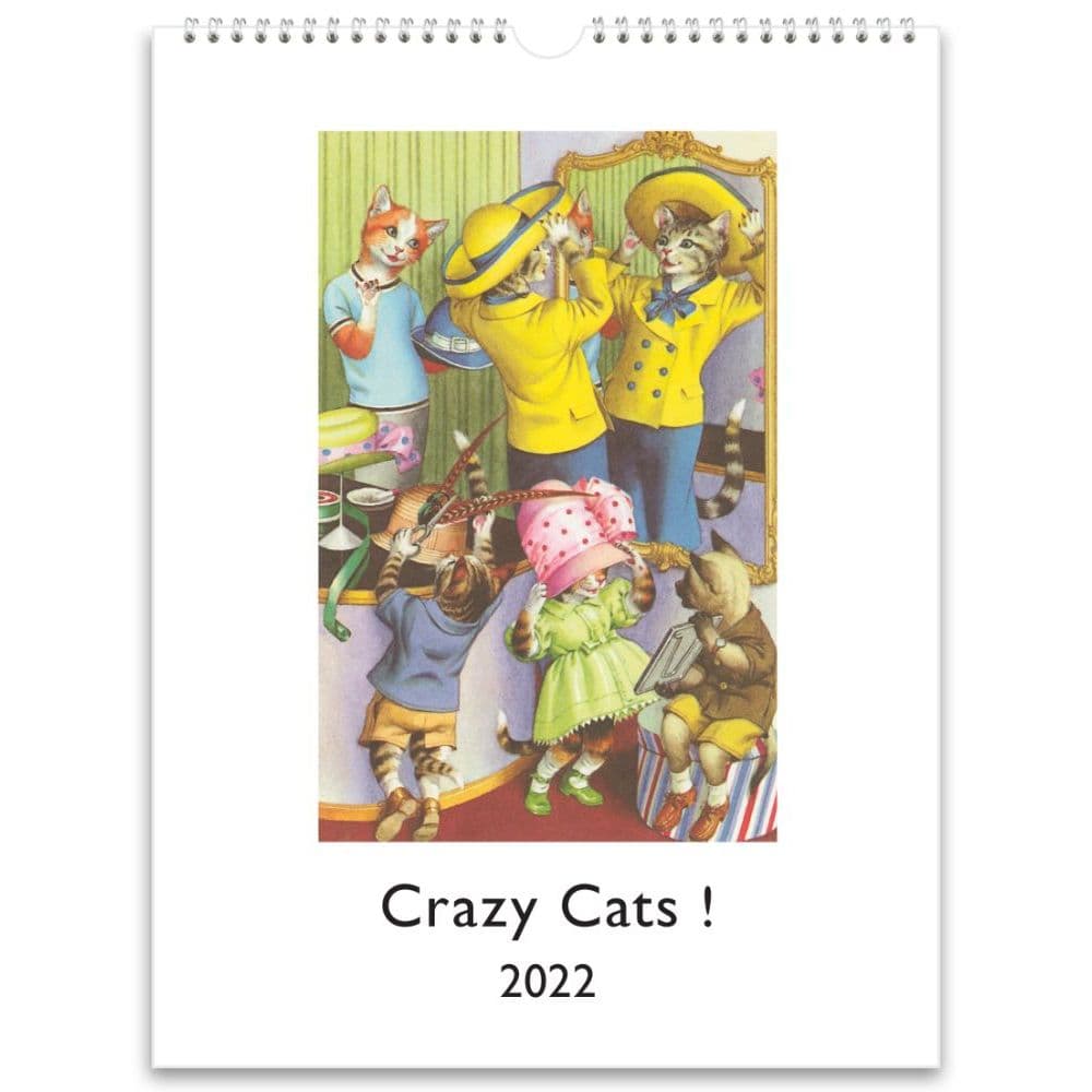 Crazy Cats 2022 Poster Wall Calendar