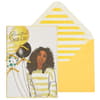 image Woman in Stripes Birthday Card