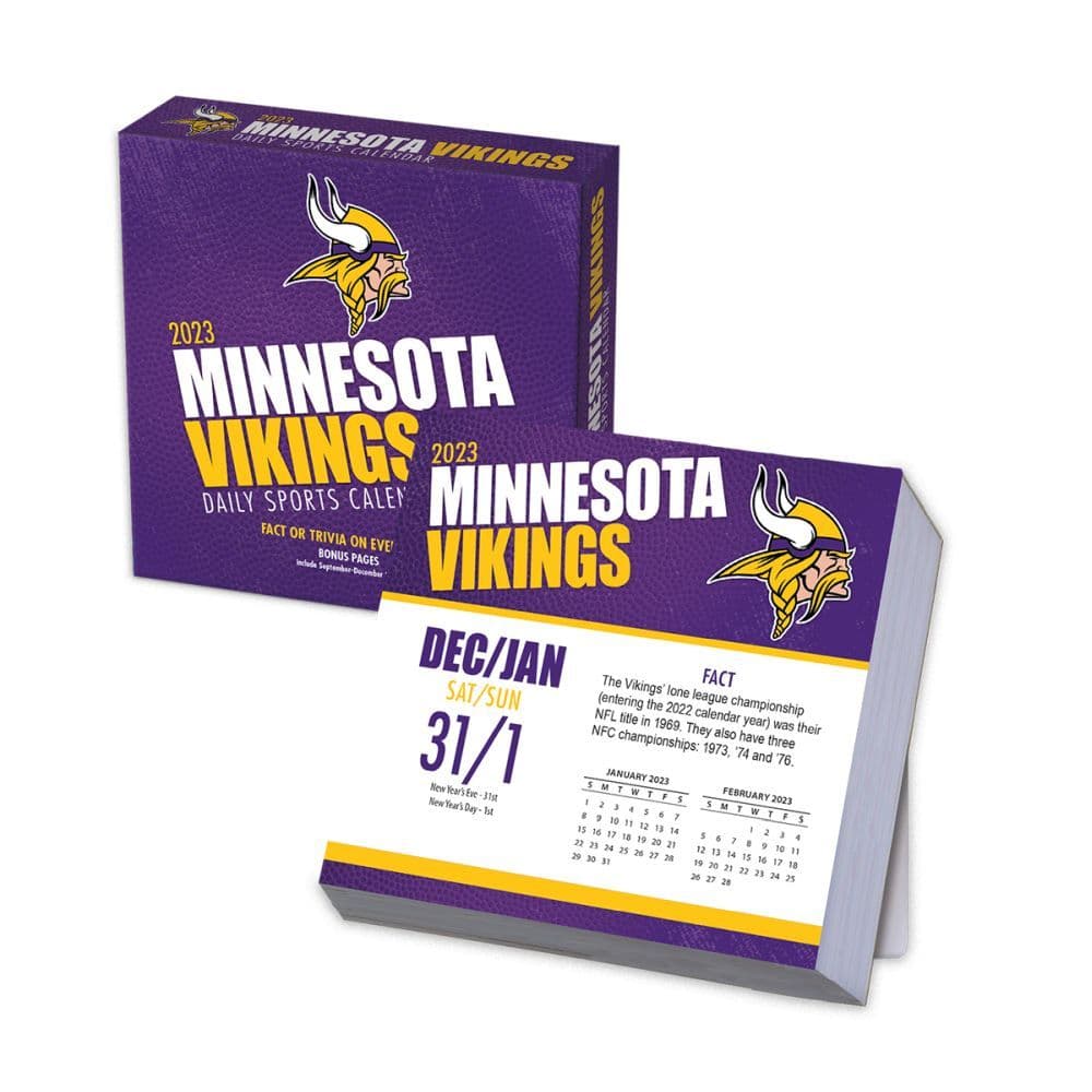 Minnesota Vikings 2023 Desk Calendar