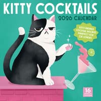 image Kitty Cocktails 2026 Wall Calendar Main Product Image
