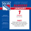 image NHL New York Rangers 2027 Desk Calendar Second Alternate Image