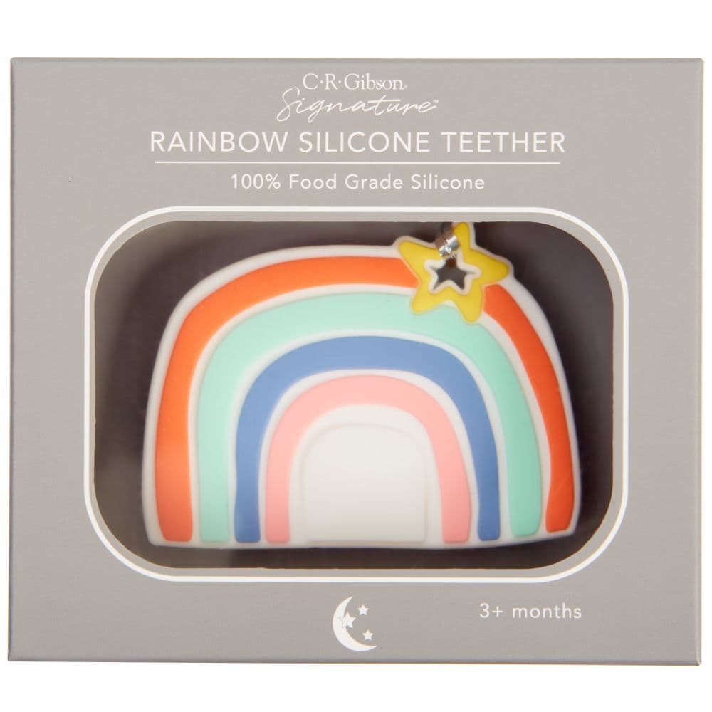 Silicone Teether Rainbow Alternate Image 1