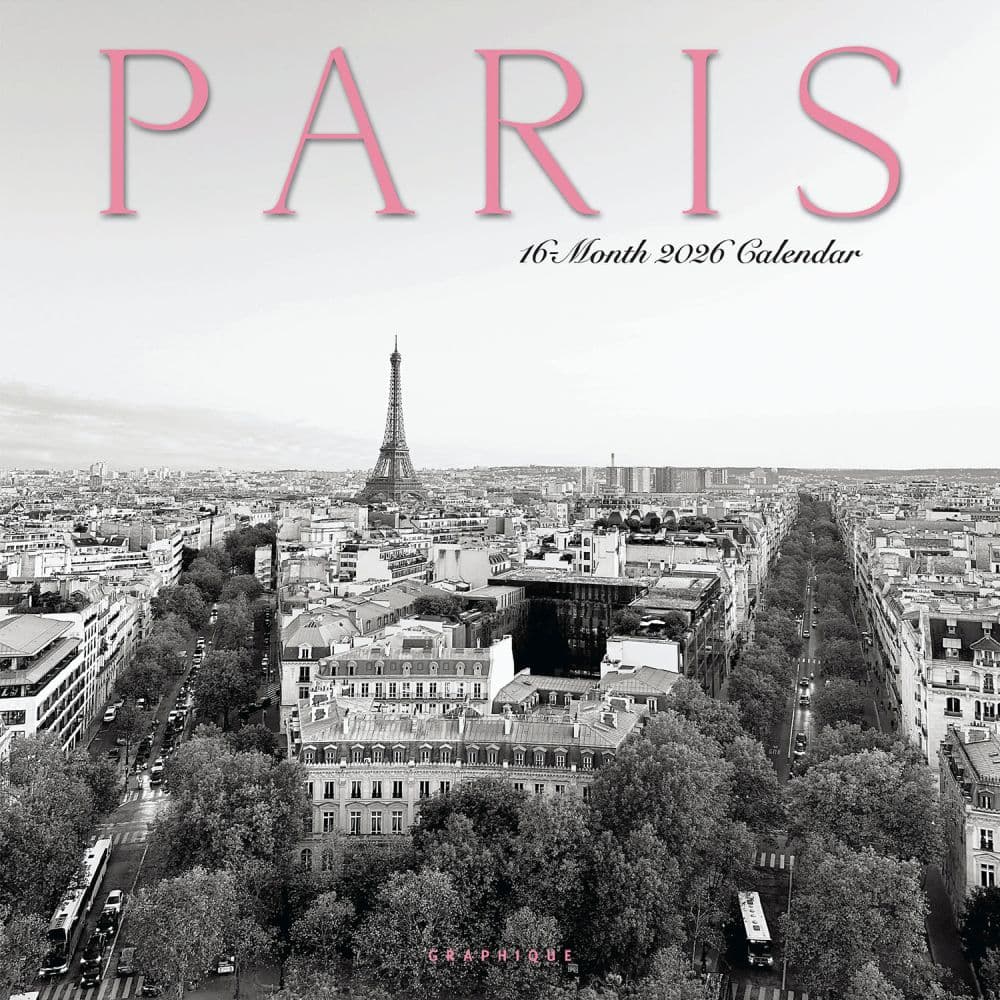 Paris 2026 Wall Calendar  Main Image
