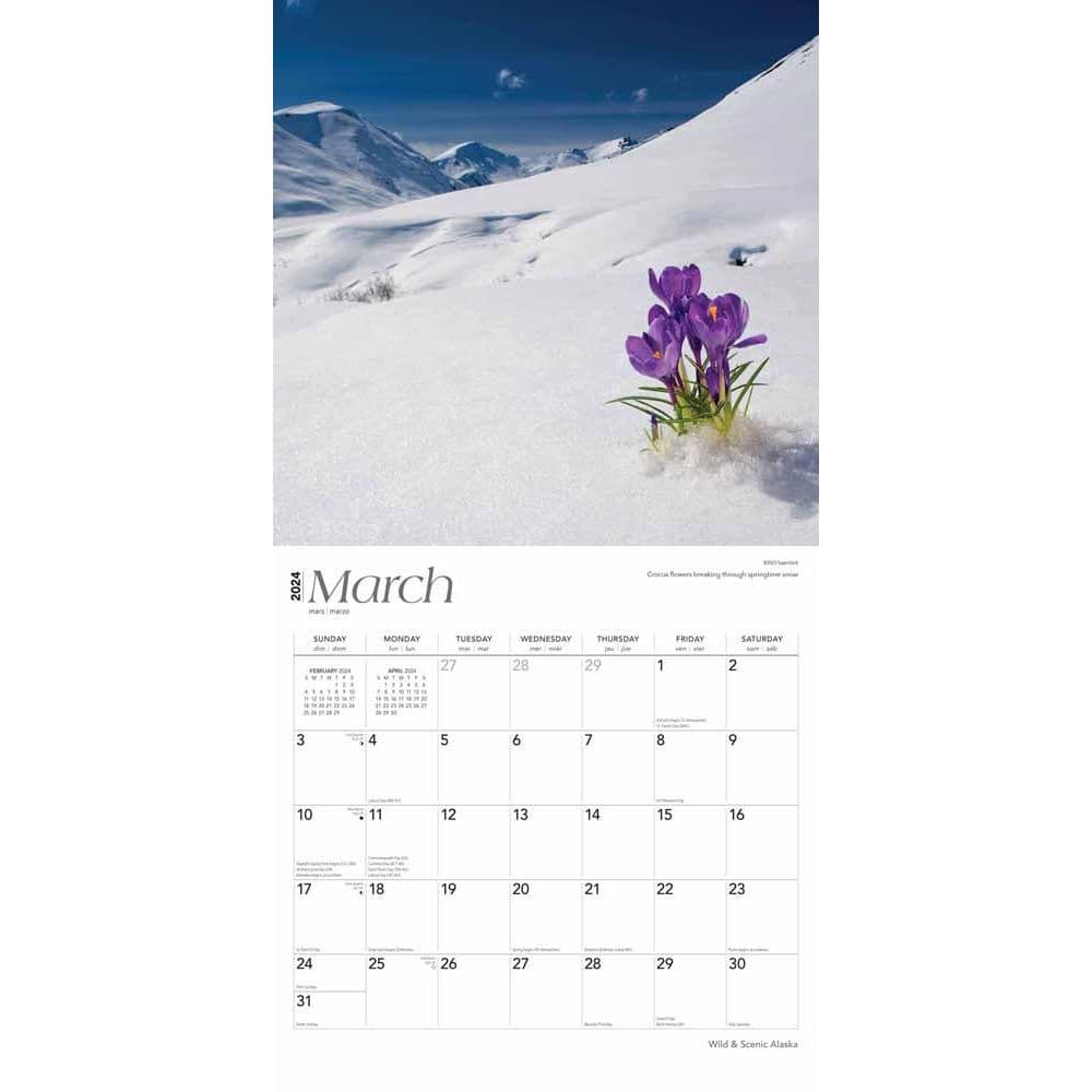 Alaska Wilderness 2024 Wall Calendar