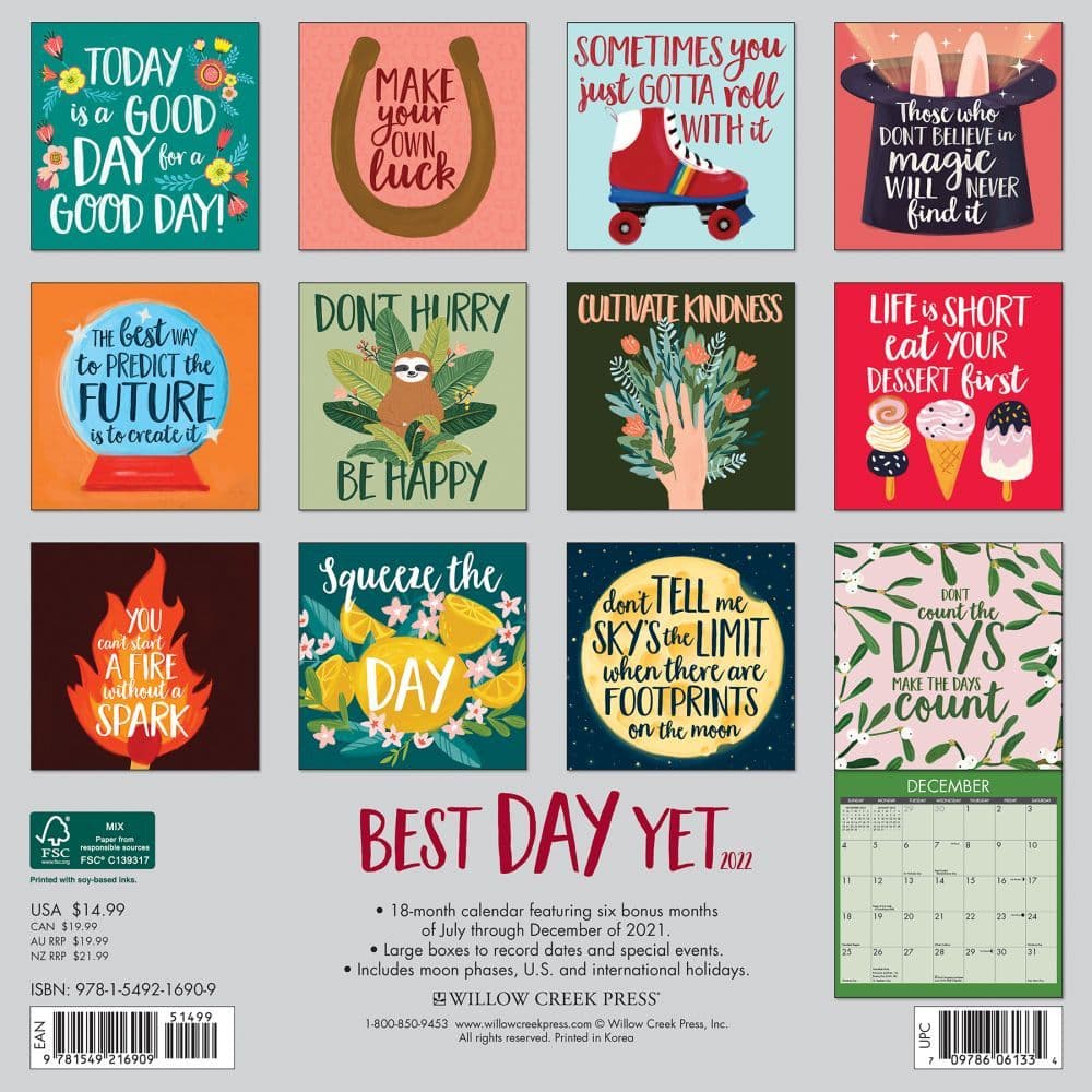 Best Day Yet 2022 Wall Calendar - Calendars.com