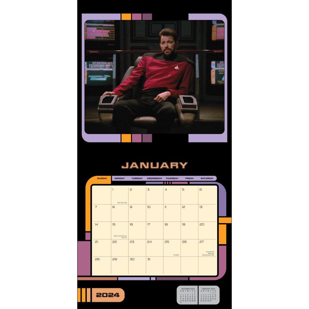 Star Trek Next Generation 2024 Wall Calendar