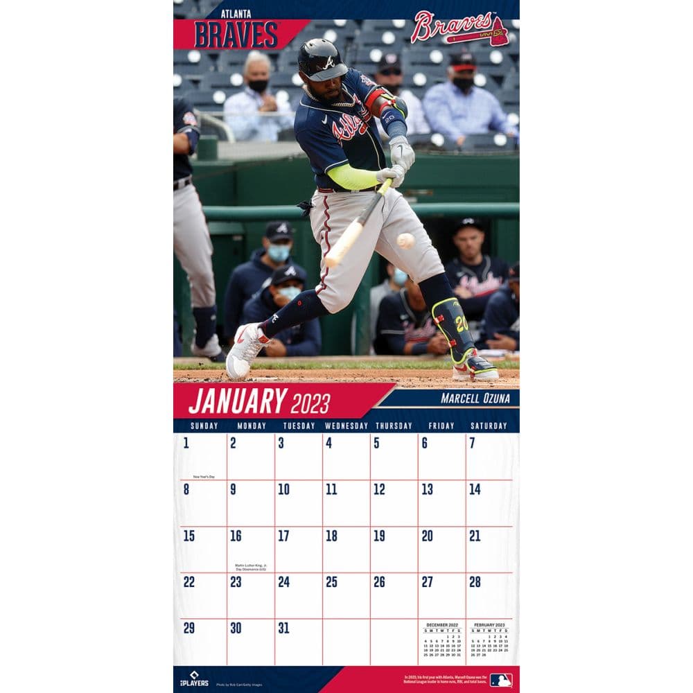 MLB Atlanta Braves 2023 Wall Calendar - Calendars.com