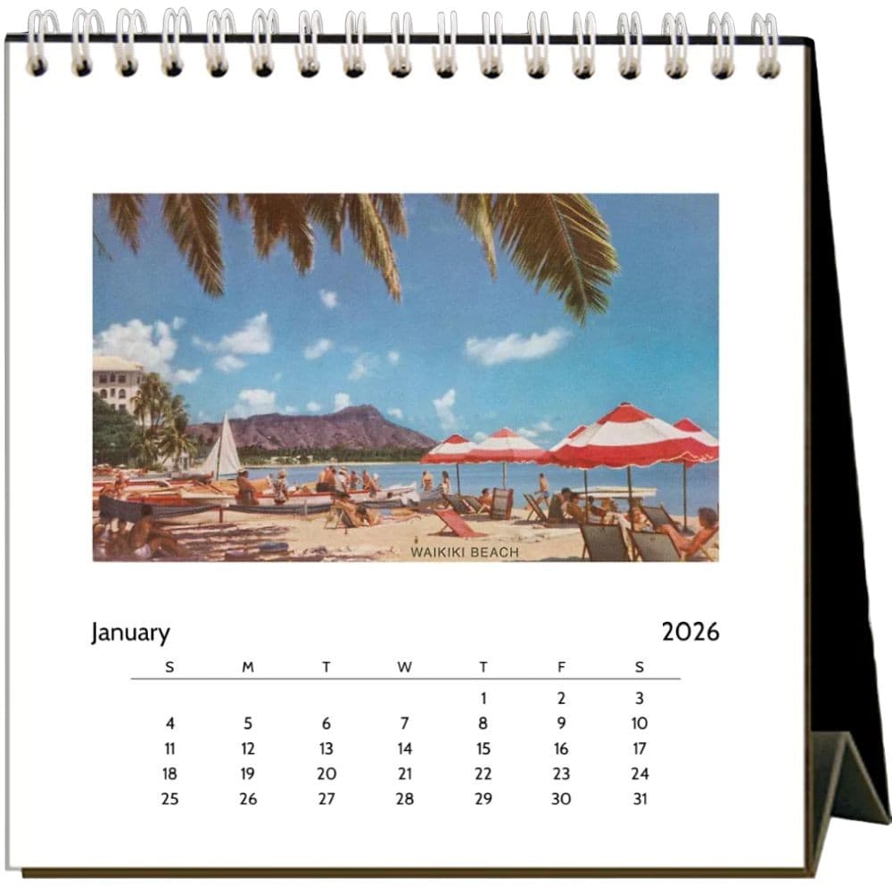 Hawaii Nostalgic 2026 Easel Desk Calendar Second Alternate Image