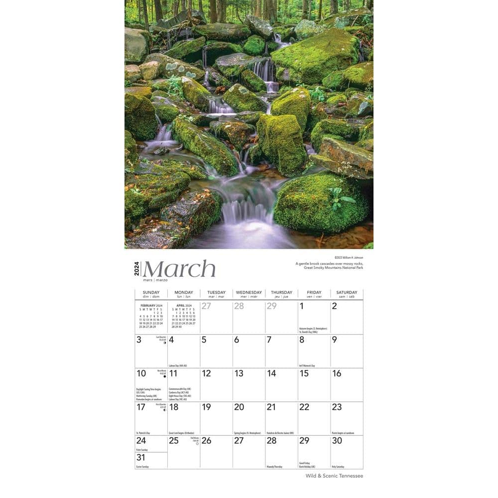 Tennessee 2024 Mini Wall Calendar