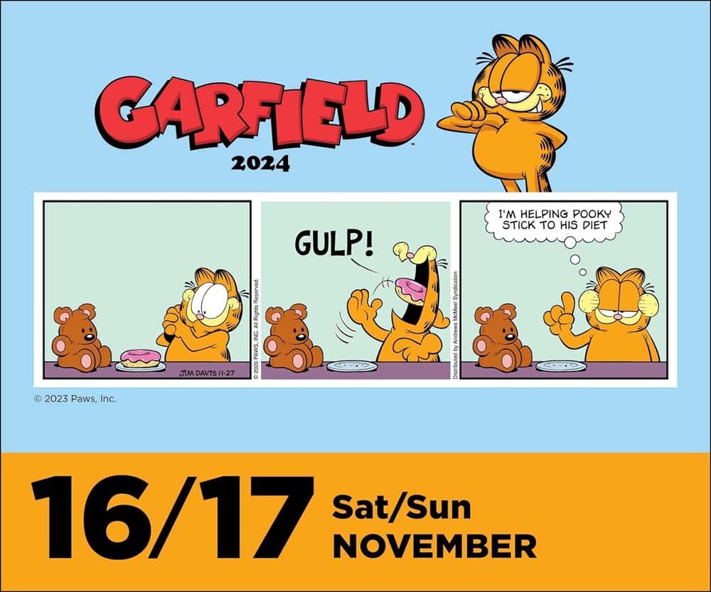 Garfield 2024 Desk Calendar alt 3