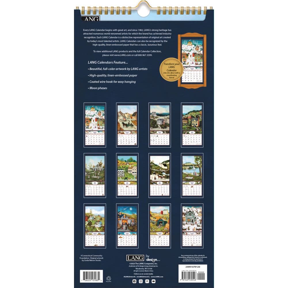 Linda Nelson Stocks Vertical 2024 Wall Calendar