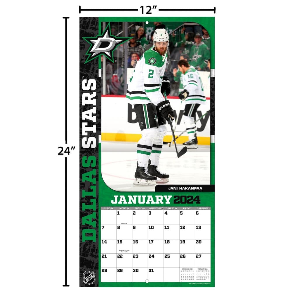 Dallas Stars 2024 Wall Calendar