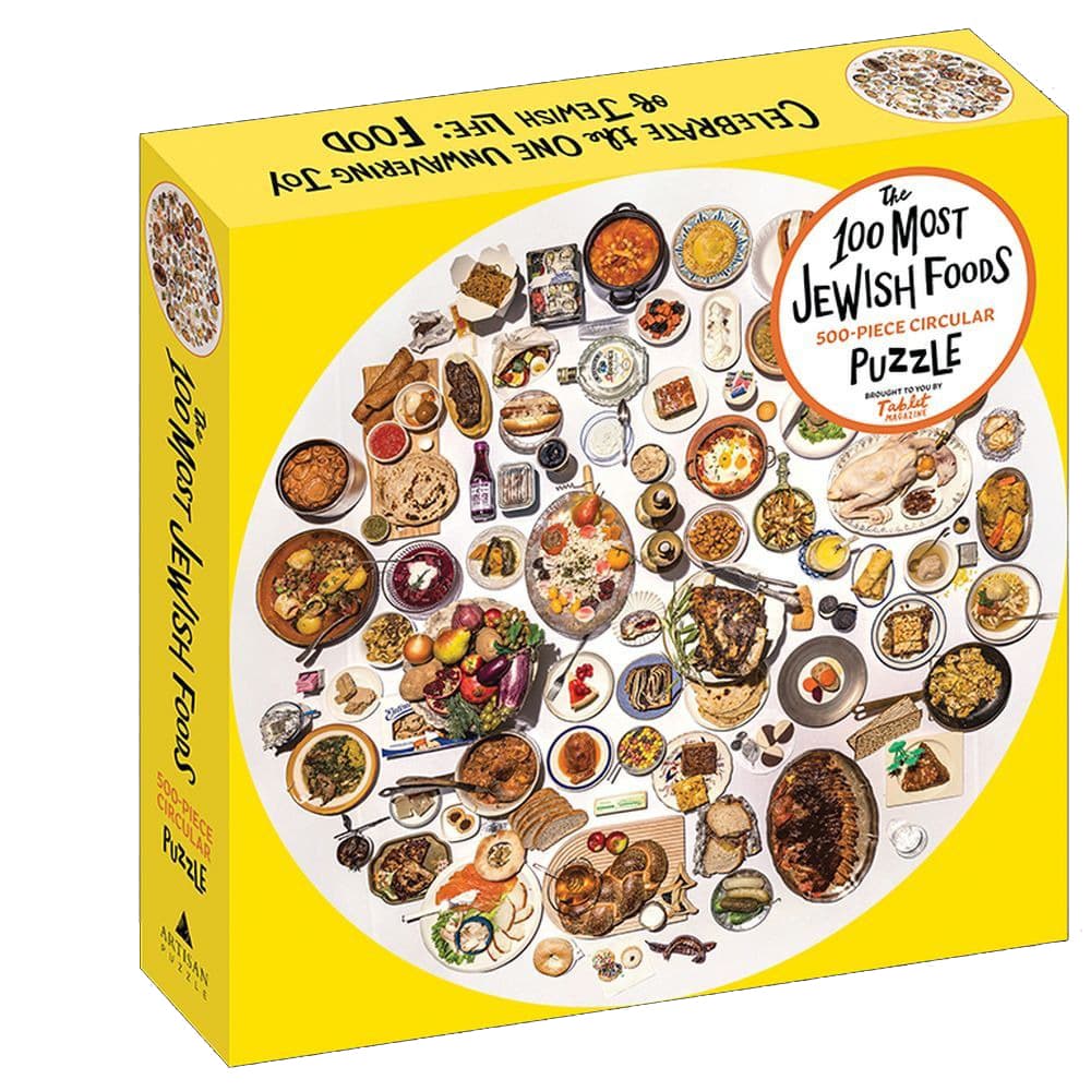 100 Most Jewish Foods 500 Piece Circular Puzzle Main Product  Image width=&quot;1000&quot; height=&quot;1000&quot;