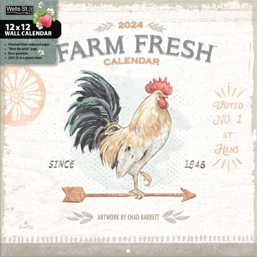 Farm Fresh 2024 Wall Calendar Main Product Image width=&quot;1000&quot; height=&quot;1000&quot;