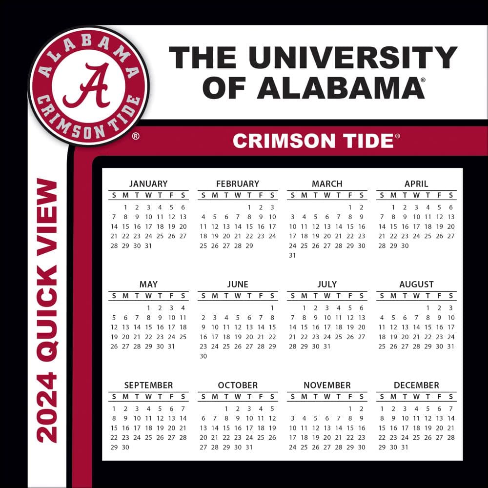 Alabama Crimson Tide 2024 Desk Calendar Fourth Alternate Image width=&quot;1000&quot; height=&quot;1000&quot;