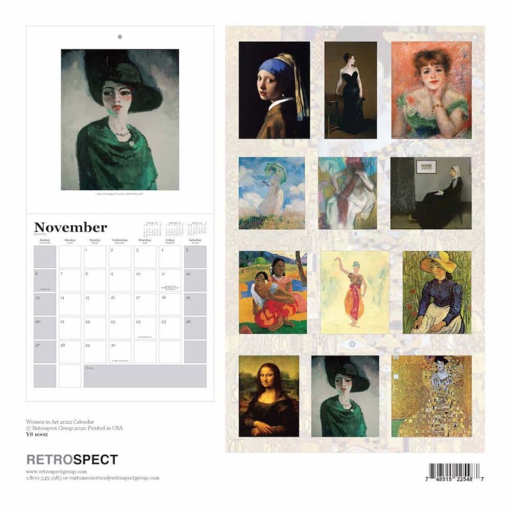 Women in Art 2022 Square Wall Calendar - Calendars.com