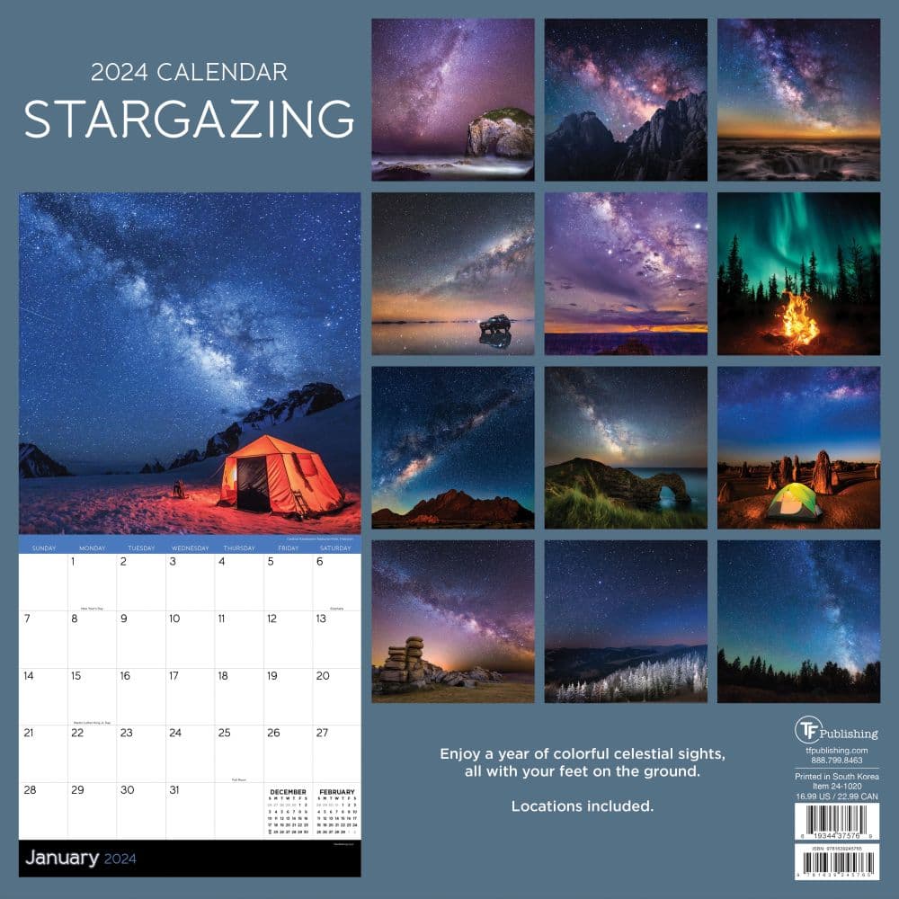 Stargazing 2024 Wall Calendar