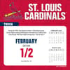 image MLB St Louis Cardinals 2025 Desk Calendar Second Alternate Image