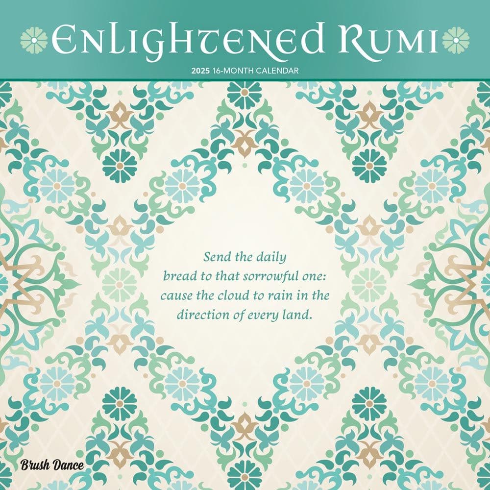 Enlightened Rumi 2025 Wall Calendar Main Product Image width=&quot;1000&quot; height=&quot;1000&quot;