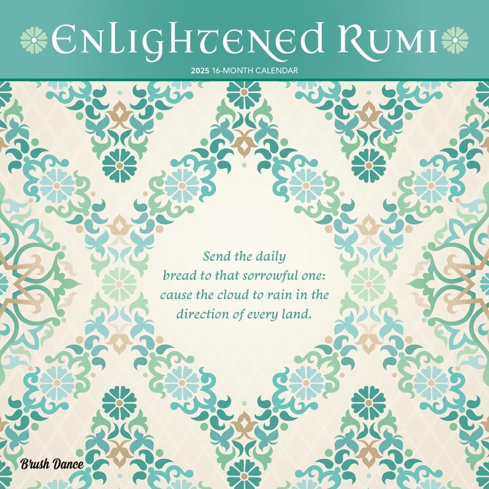 Enlightened Rumi 2025 Wall Calendar