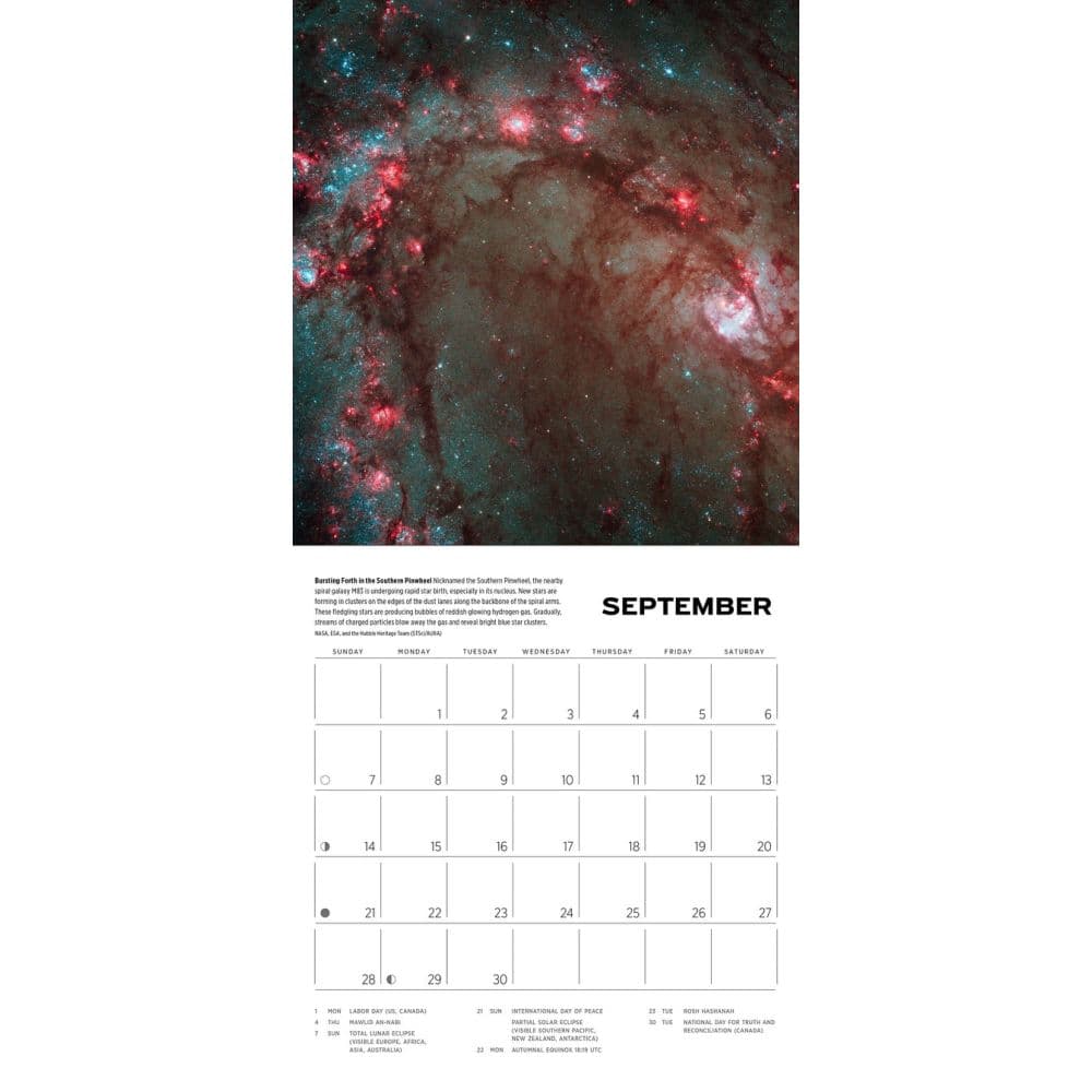 Space Hubble Telescope 2025 Mini Wall Calendar Alt3