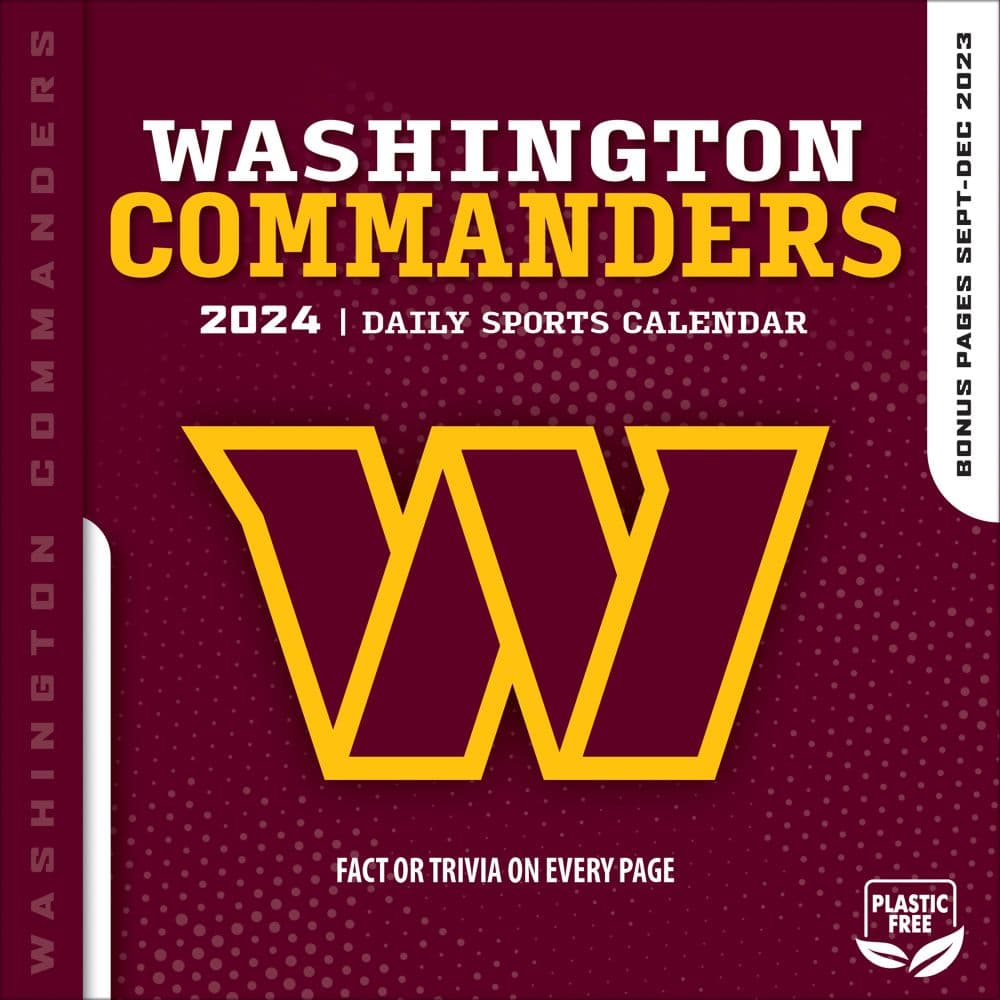 NFL Washington Football Team 2024 Desk Calendar Main