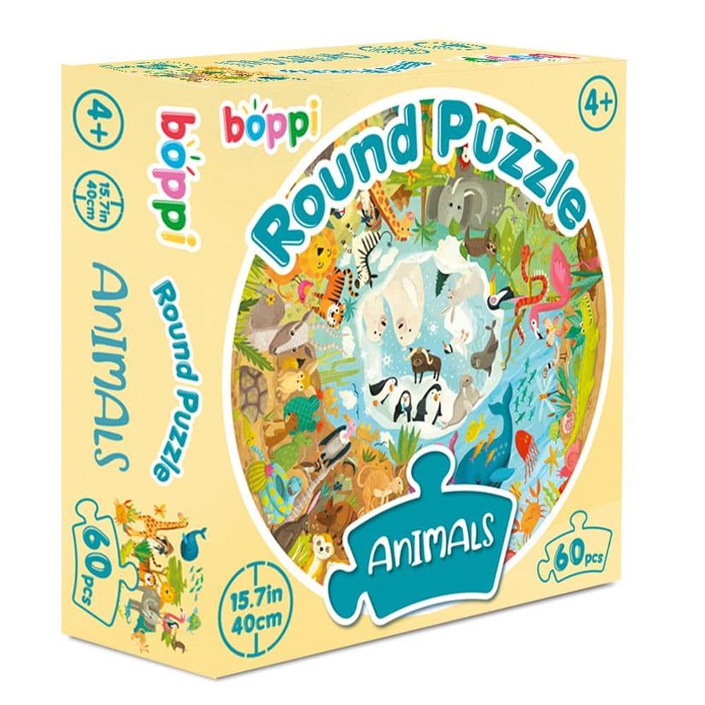 Animals 60 Piece Round Puzzle Second Alternate Image