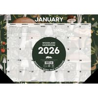 image Woodland Mushroom 17x12 2026 Desk Pad