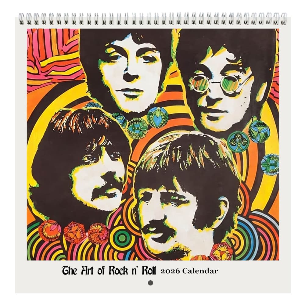 image Art Of Rock And Roll Square 2026 Wall Calendar