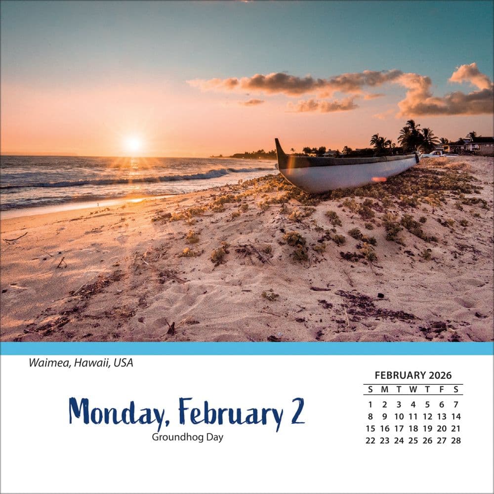 Beaches 2026 Desk Calendar_ALT3