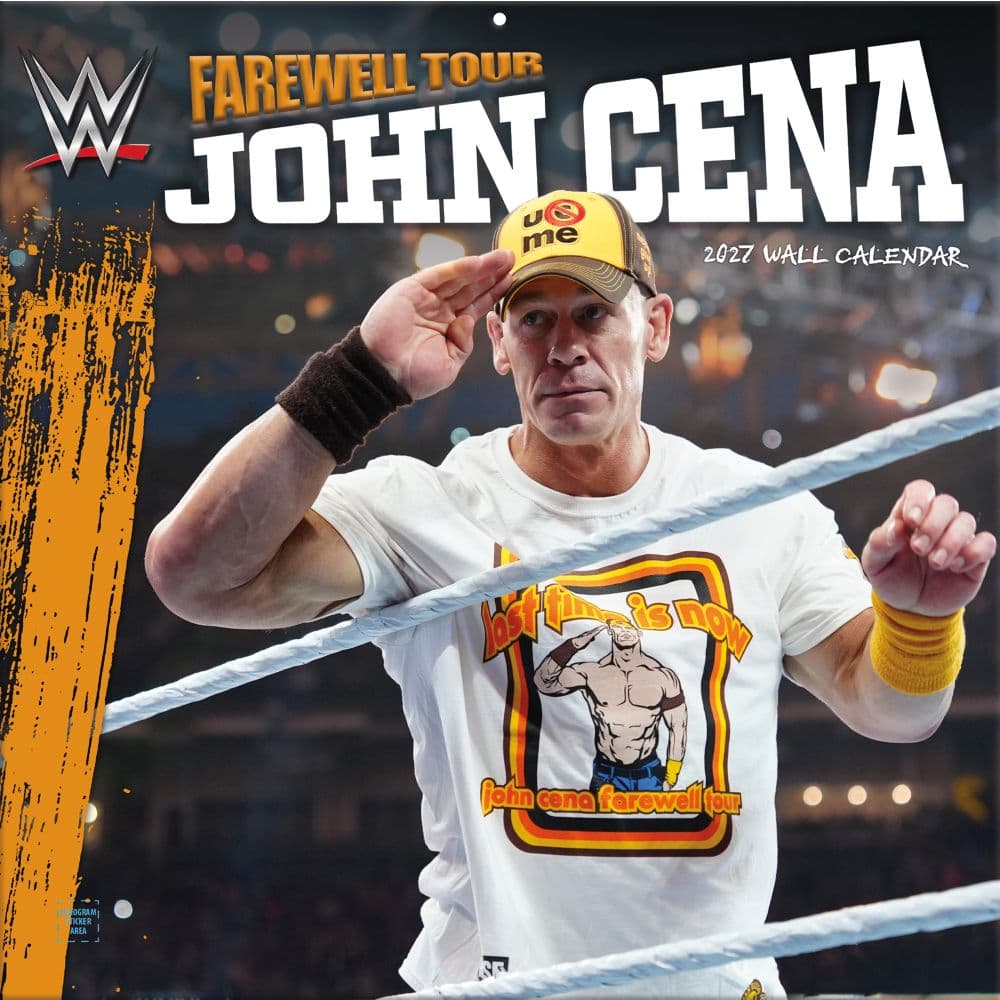 image WWE John Cena Farewell Tour 2027 Wall Calendar Main Product Image