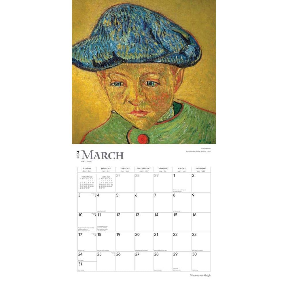 Van Gogh 2024 Wall Calendar Second Alternate Image width=&quot;1000&quot; height=&quot;1000&quot;