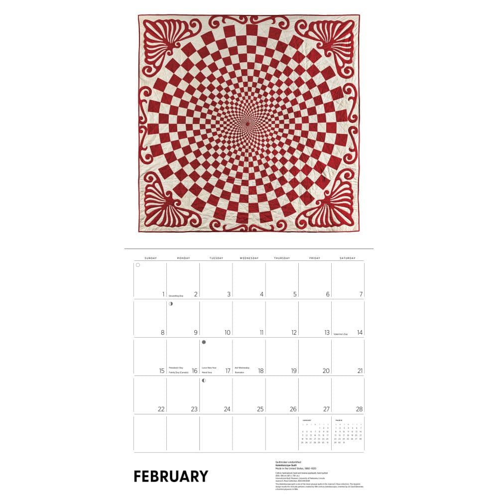 Antique Quilts 2026 Wall Calendar Fourth Alternate Image