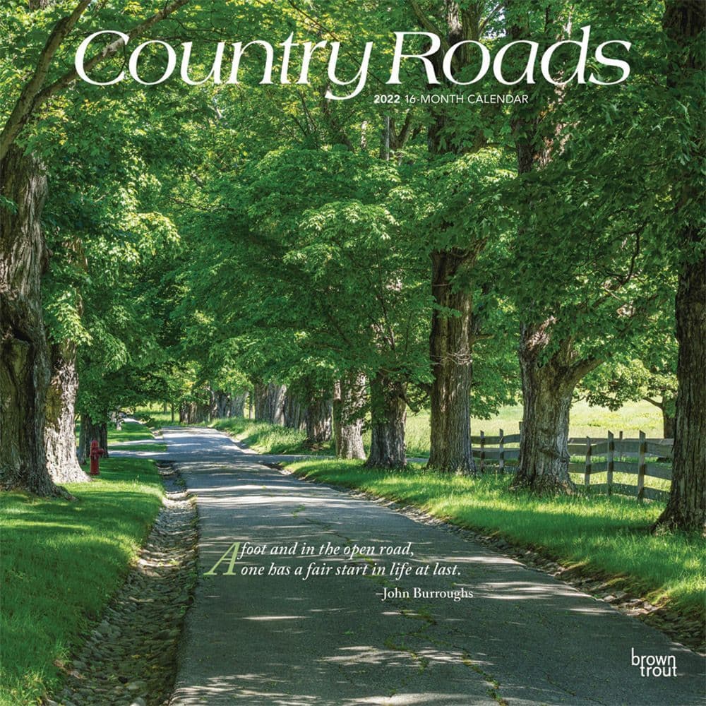 Country Roads 2022 Wall Calendar