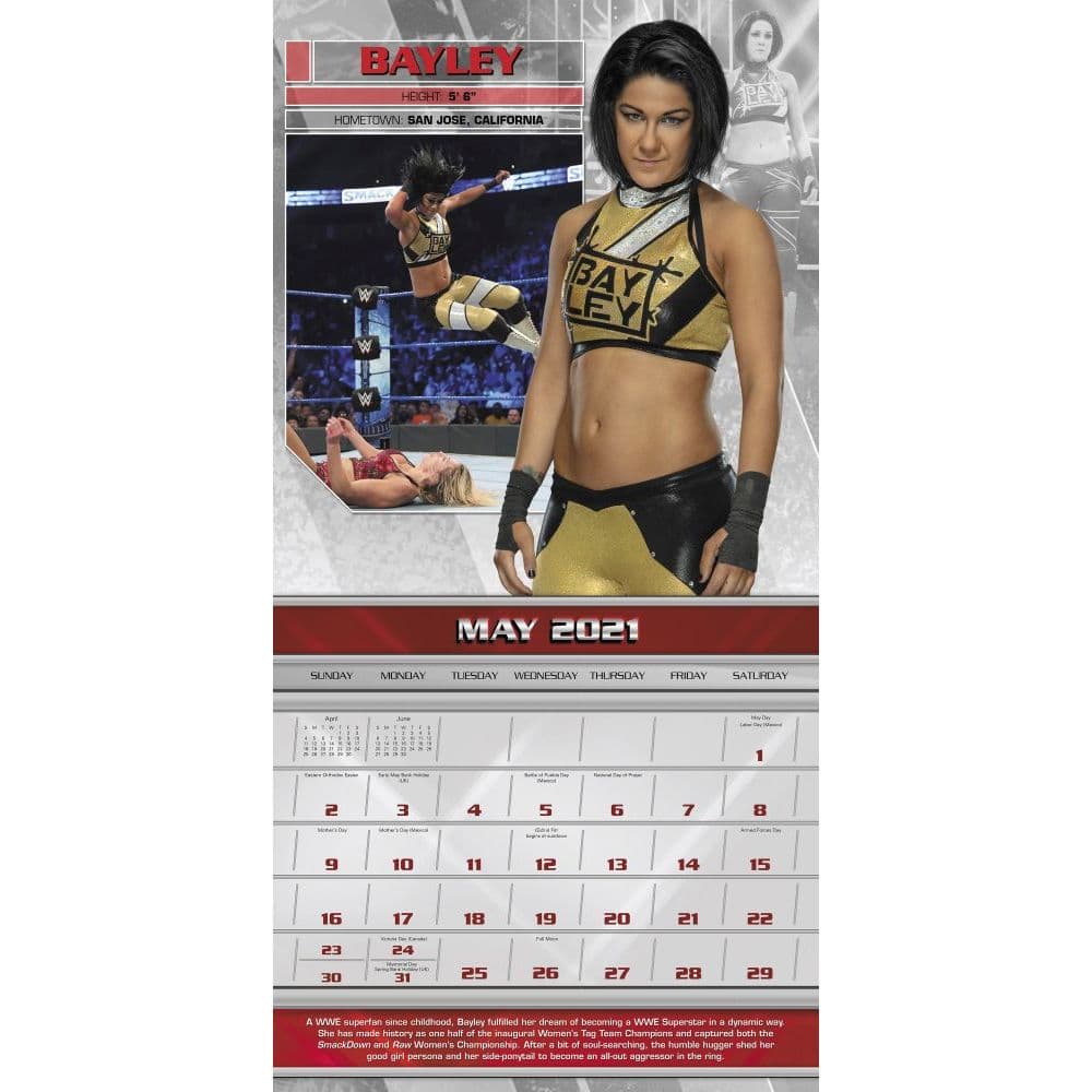 Wwe Wall Calendar Calendars Com