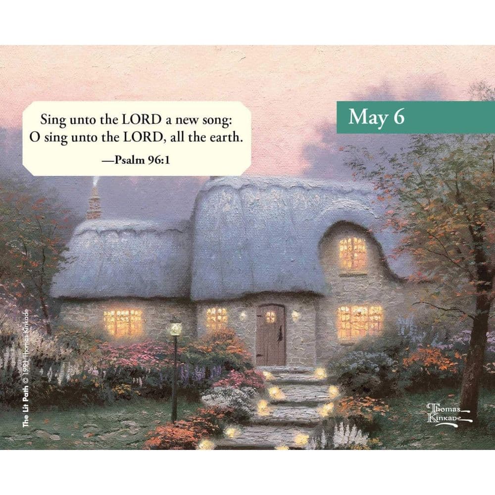 Kinkade Studios Perpetual Easel Calendar Third Alternate Image width=&quot;1000&quot; height=&quot;1000&quot;