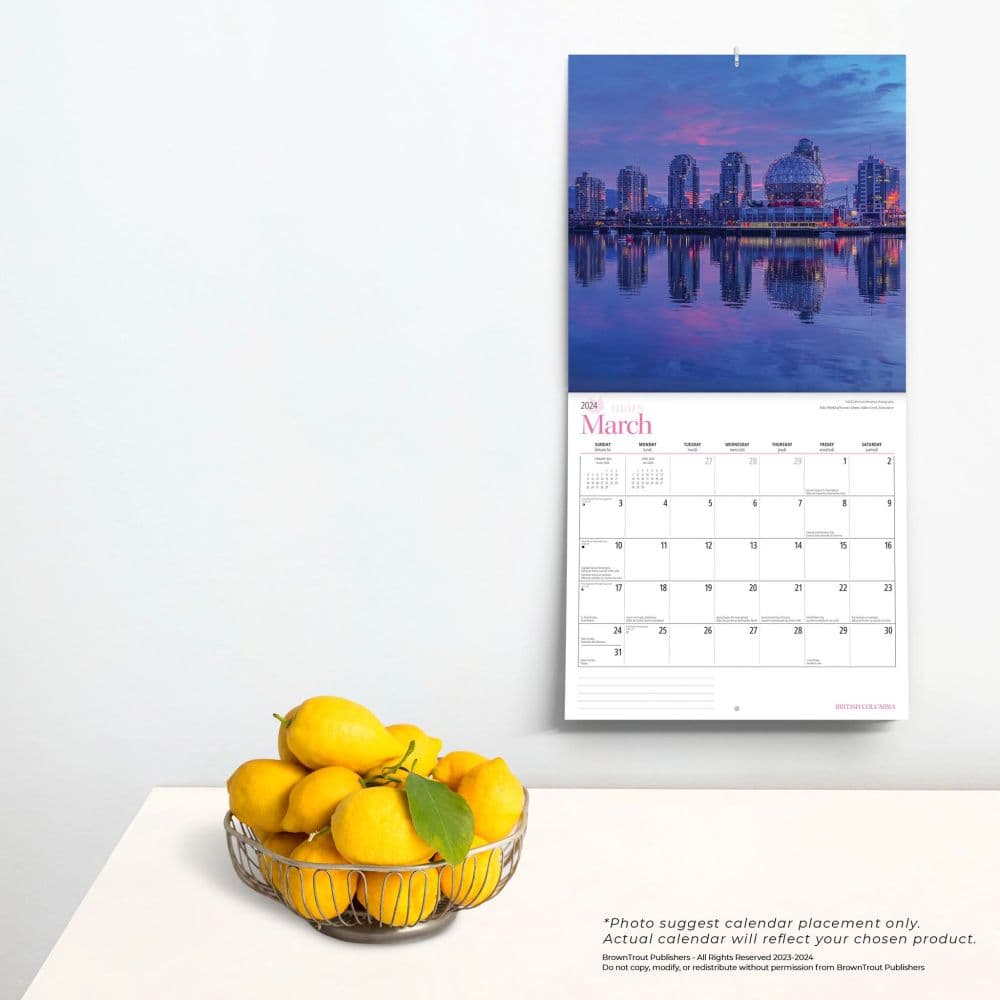 British Columbia 2024 Wall Calendar - Calendars.com