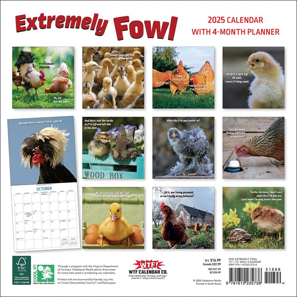 Extremely Fowl 2025 Wall Calendar First Alternate Image width="1000" height="1000"