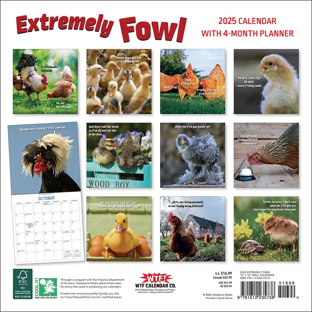 Extremely Fowl 2025 Wall Calendar First Alternate Image width=&quot;1000&quot; height=&quot;1000&quot;