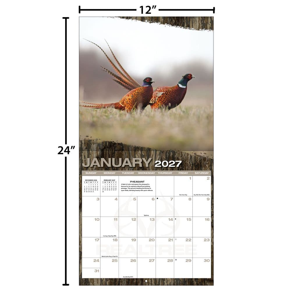 Realtree Hidden Hunter 2027 Wall Calendar Fourth Alternate 
Image