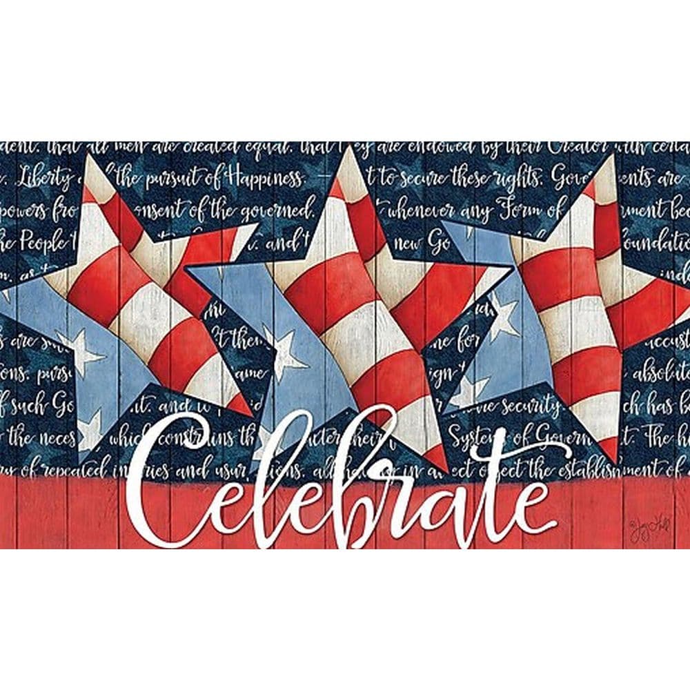 Celebrate Door Mat by Joy Hall Main Product  Image width=&quot;1000&quot; height=&quot;1000&quot;