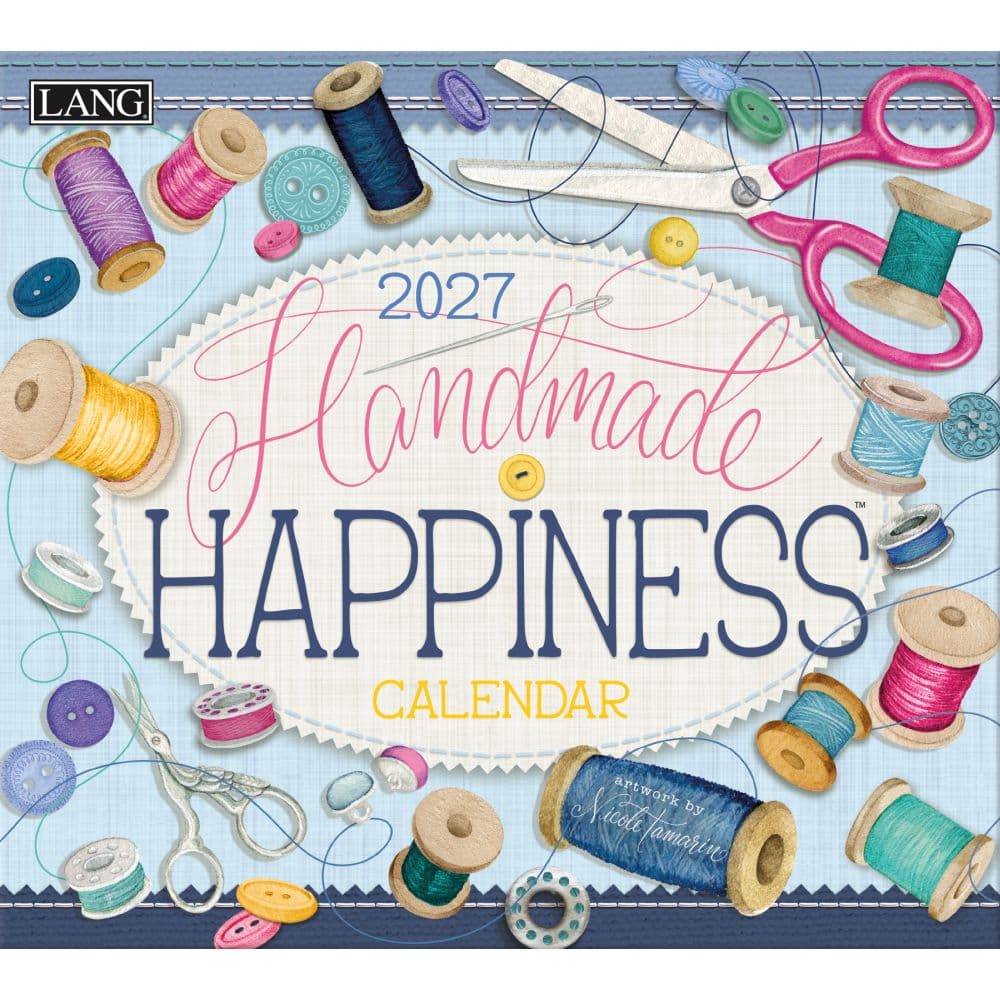 Handmade Happiness 2027 Wall Calendar by Nicole Tamarin Main Product Image