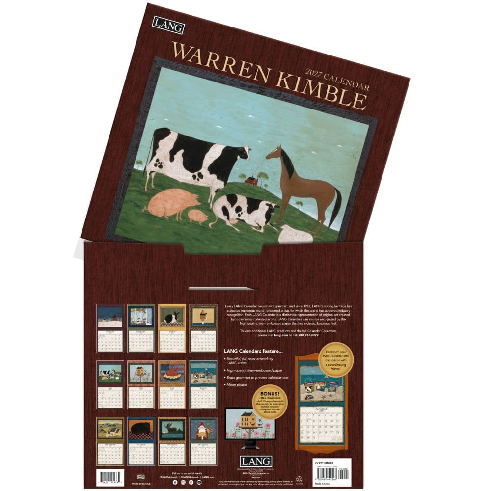 Warren Kimble 2027 Wall Calendar by Warren Kimble Fourth Alternate Image