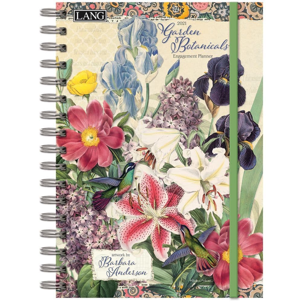 Garden Botanicals Spiral Engagement Planner by Barbra Anderson
