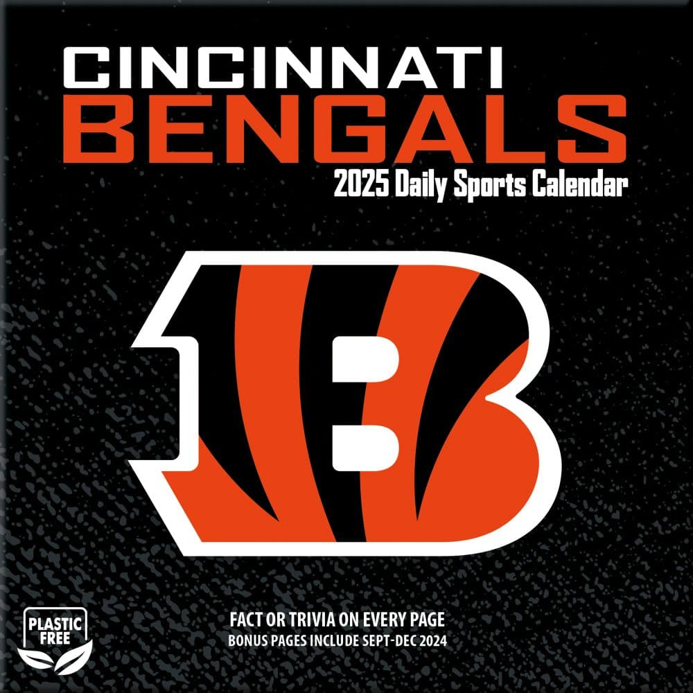 NFL Cincinnati Bengals 2025 Desk Calendar Sixth Alternate Image