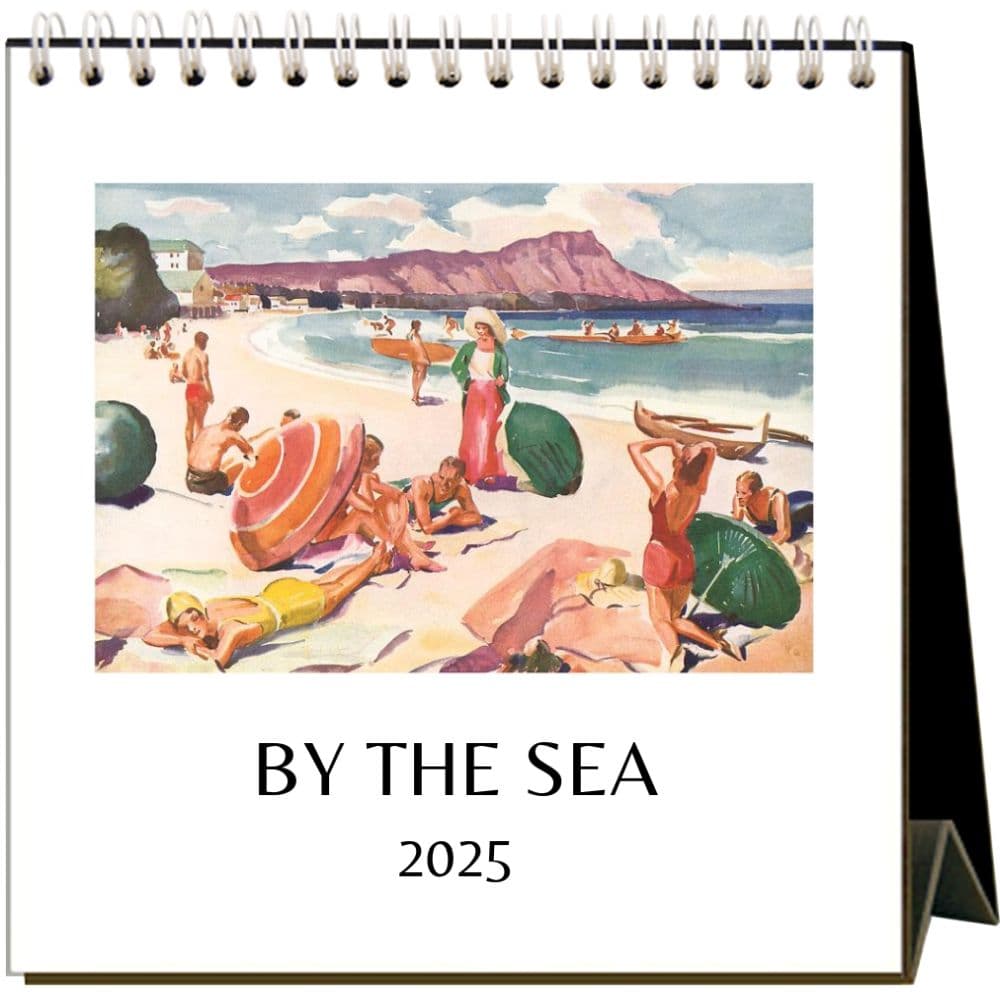 By the Sea 2025 Easel Desk Calendar Main Product Image width=&quot;1000&quot; height=&quot;1000&quot;