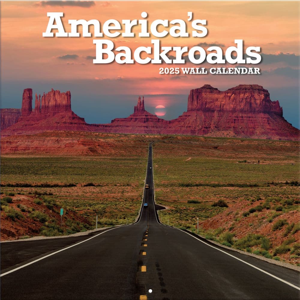 Americas Backroads 2025 Wall Calendar