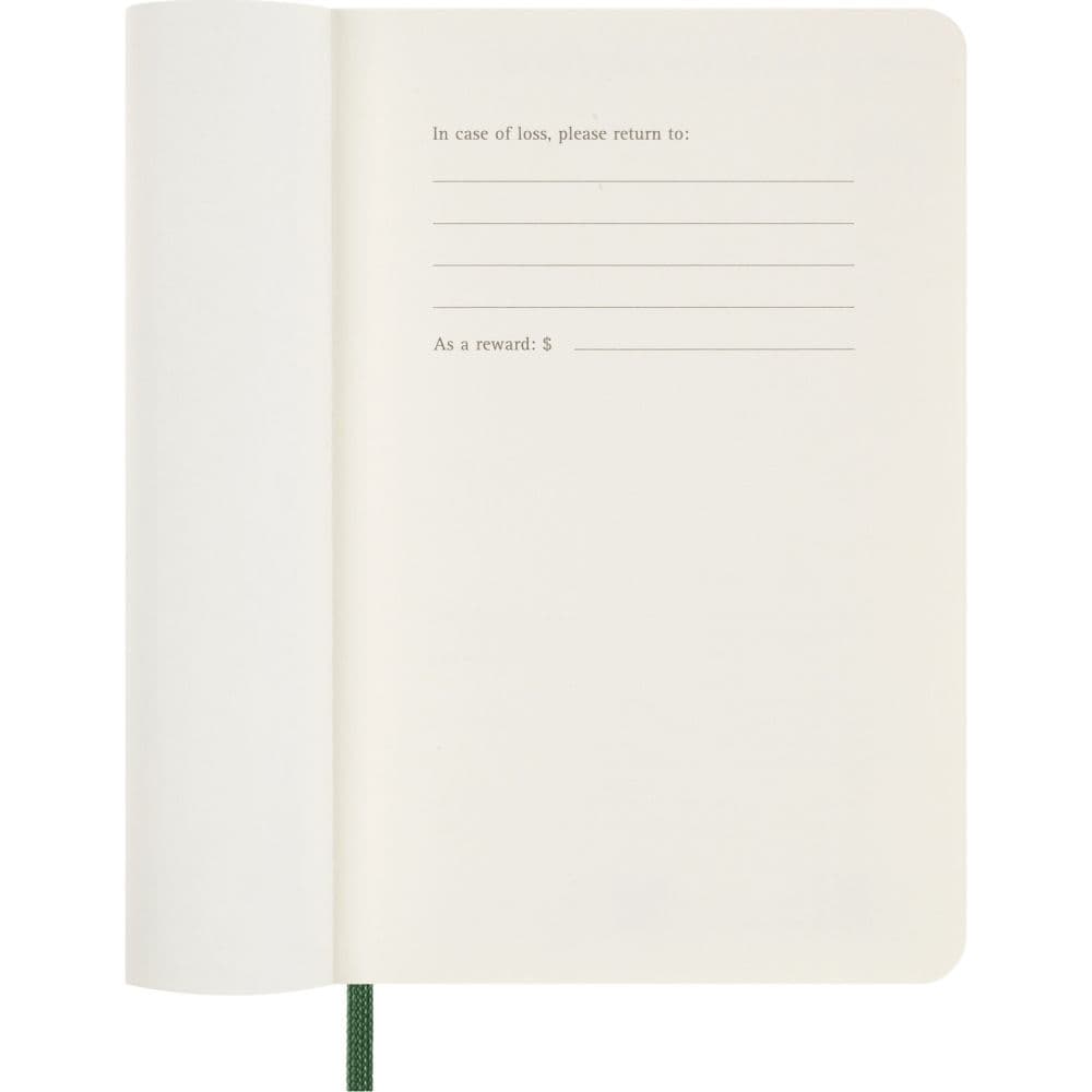 Moleskine Myrtle Green Pocket Soft Cover 2027 Daily Planner Fifth Alternate Image